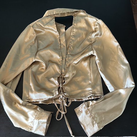 Gold button down - Picture 2 of 2